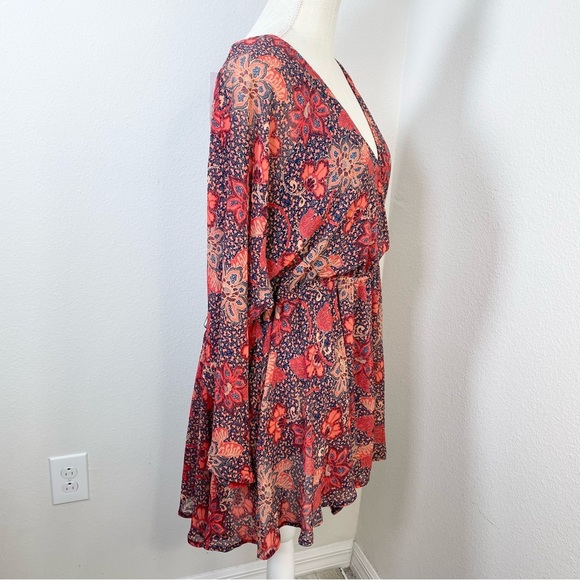Free People Teegan Floral Long Sleeve Minidress - Picture 4 of 13
